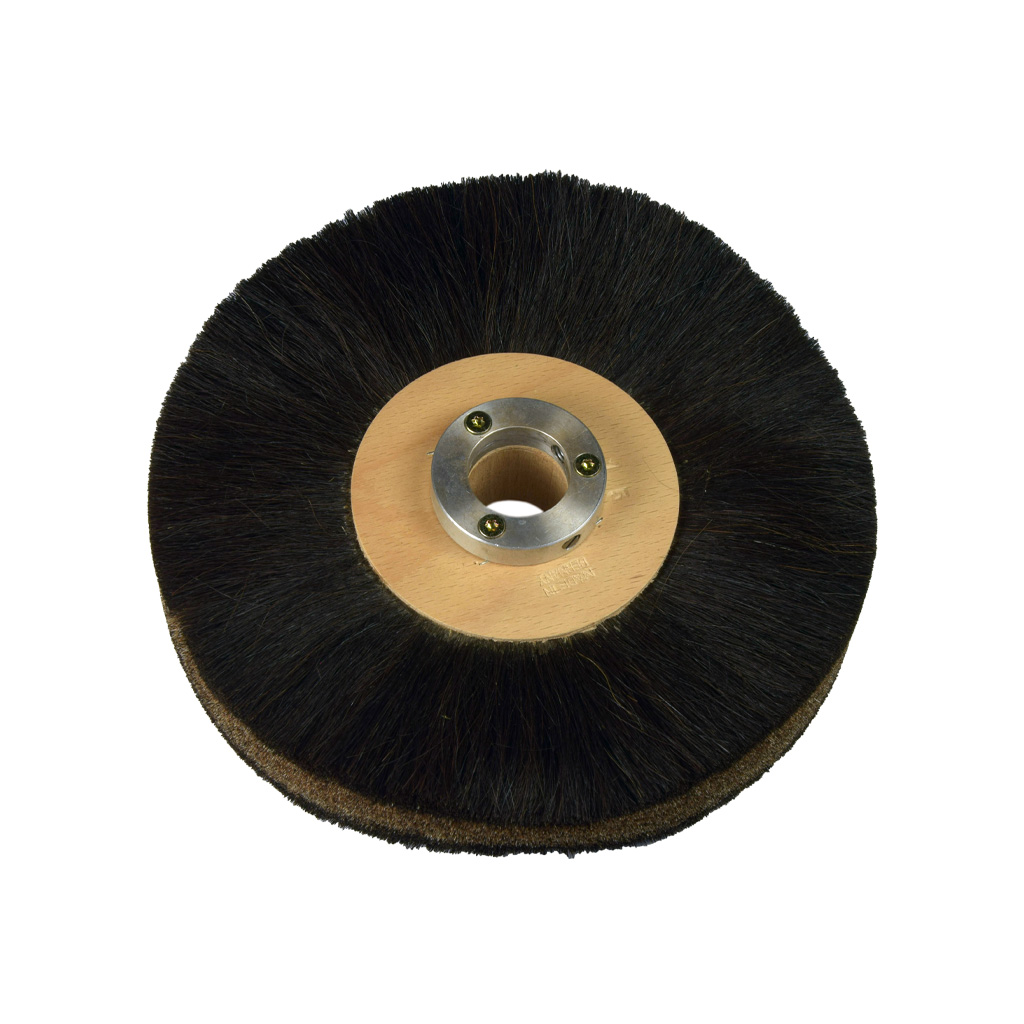 HORSE HAIR BRUSH 9" BLACK