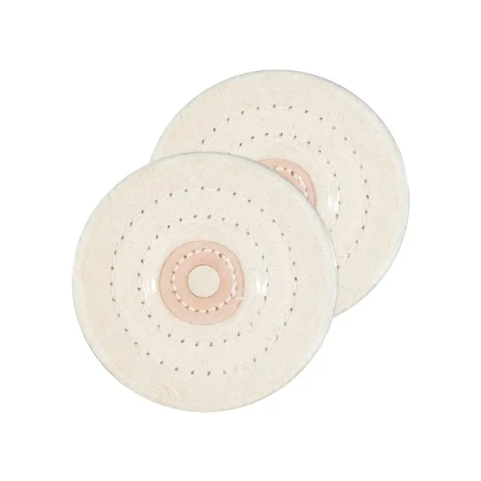 COTTON WHEEL 4" X3/4" BORE 1/2  (2)