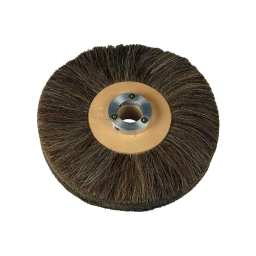 [P10184] HORSE HAIR BRUSH 9" BROWN                